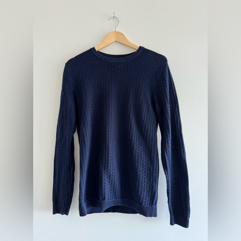 Jack & Jones textured knit crew neck sweater (S)